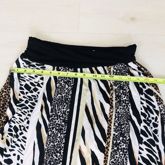 NWT Fortune + Ivy Women’s Plus 1X Animal Print Skirt Handkerchief Hem - Picture 4 of 7